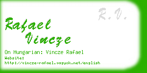 rafael vincze business card